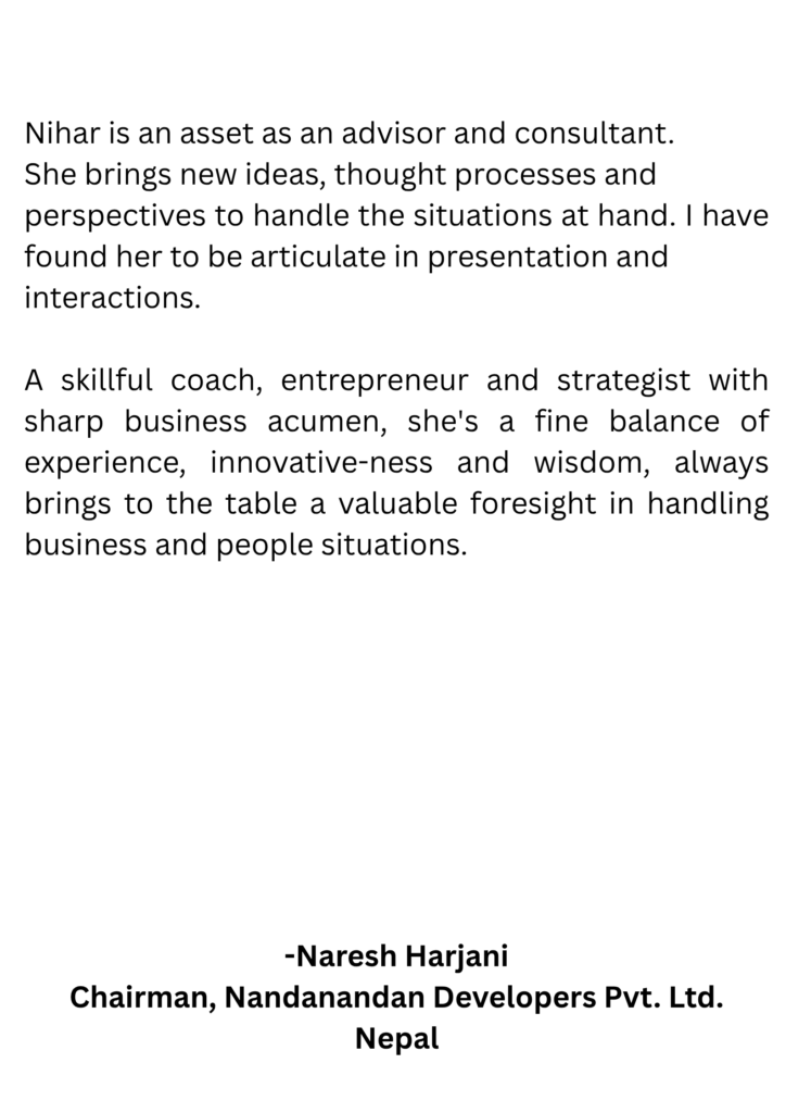 Nihar Sharma Testimonial 6
